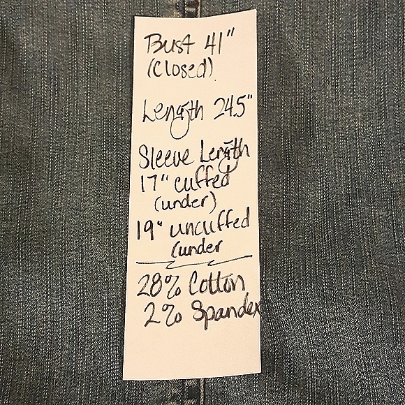 L VINTAGE PENDELTON Denim Rhinestone Jean Jacket - Picture 14 of 14